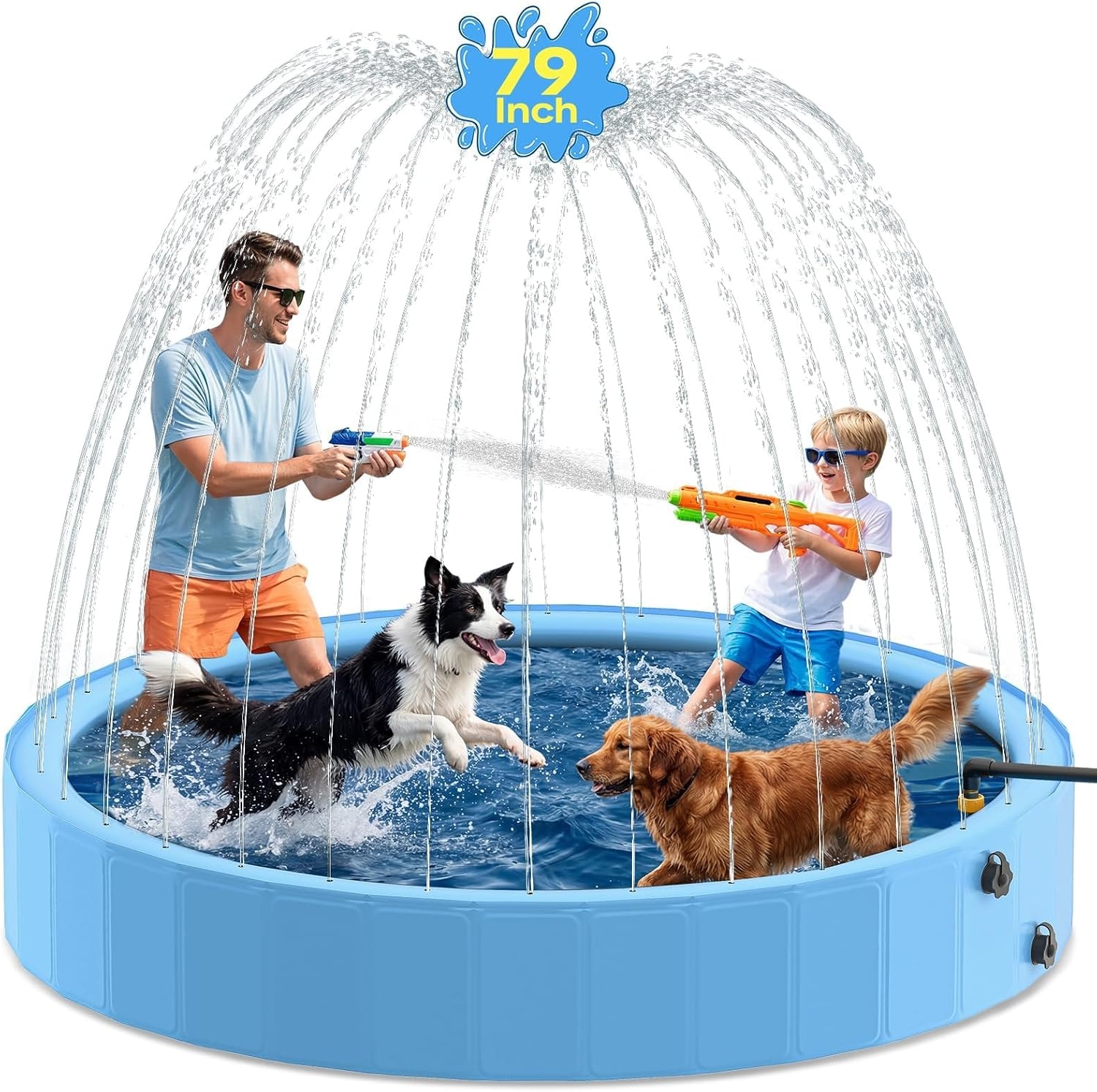 79" Large Dog Splash Pool